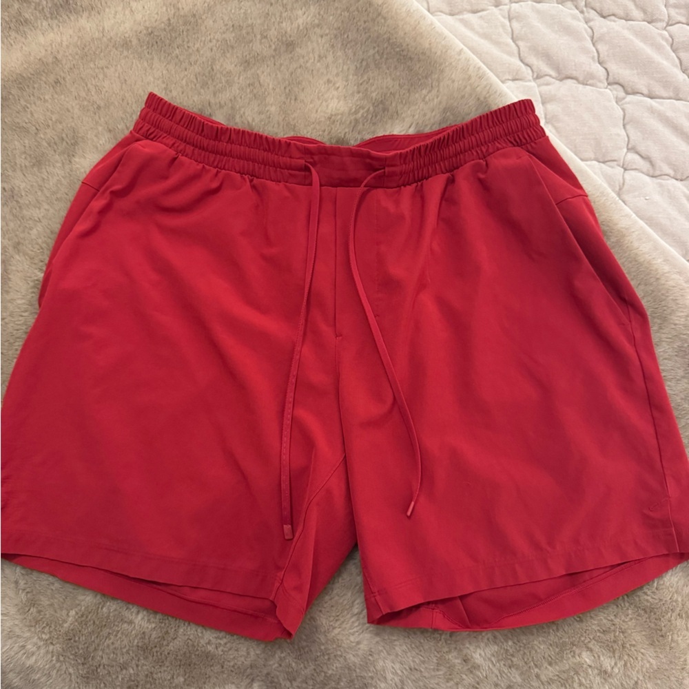 Mens Lululemon Red Athletic Shorts Size XL